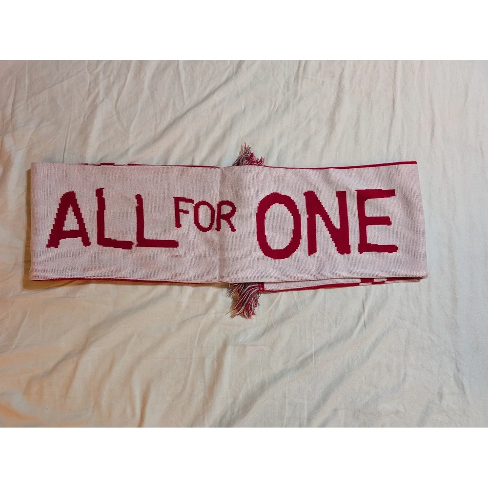 Adidas Toronto FC Soccer Scarf Reversible Red White Knit MLS Fan Scarf